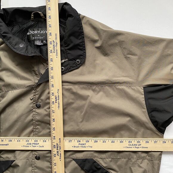 FootJoy Mens Sz XXL Jacket Olive Brown and Black Vented Back Full Zip - Picture 7 of 12